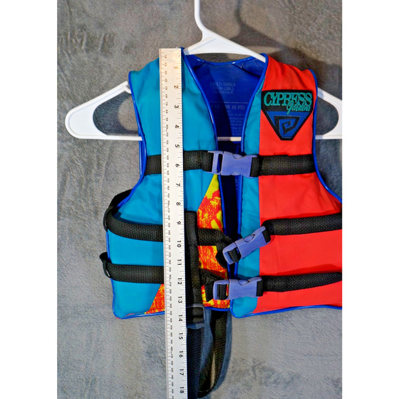 Cypress Gardens Type III Life Vest Child Small 30–50 lbs Retro Neon USA - Picture 9 of 9